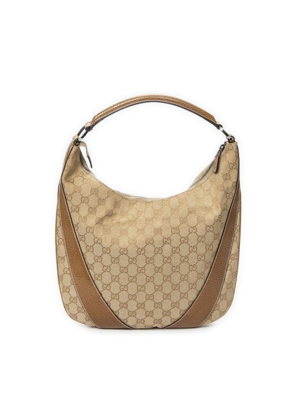 Gucci GG Hobutton Beige Canvas